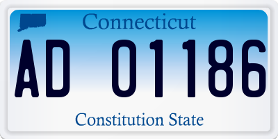 CT license plate AD01186