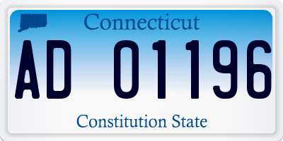 CT license plate AD01196
