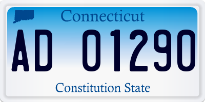 CT license plate AD01290