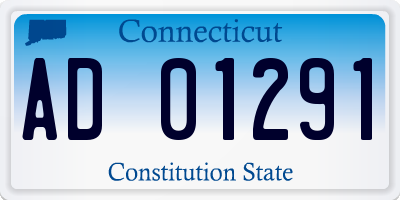 CT license plate AD01291