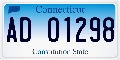 CT license plate AD01298