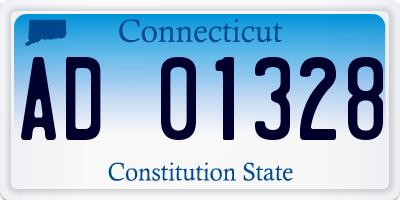 CT license plate AD01328