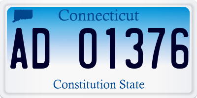 CT license plate AD01376