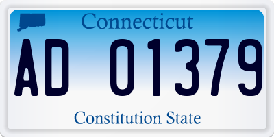 CT license plate AD01379