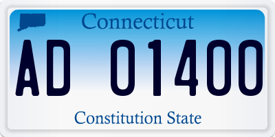 CT license plate AD01400