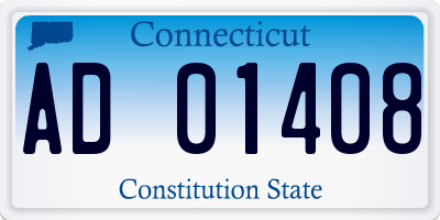 CT license plate AD01408