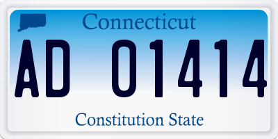 CT license plate AD01414