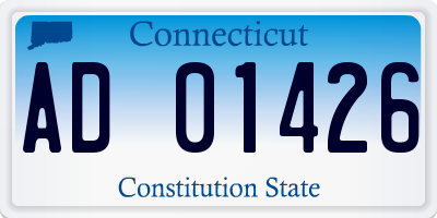 CT license plate AD01426