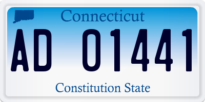 CT license plate AD01441