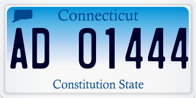 CT license plate AD01444
