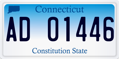 CT license plate AD01446
