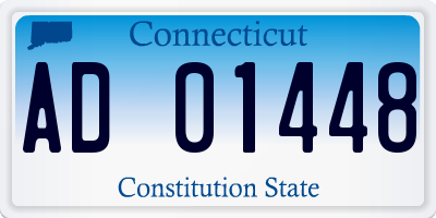 CT license plate AD01448