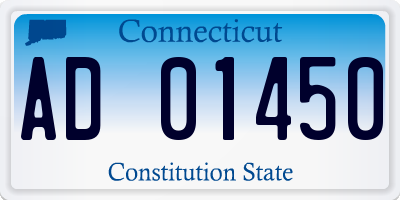 CT license plate AD01450