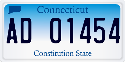 CT license plate AD01454