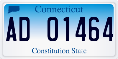 CT license plate AD01464