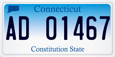 CT license plate AD01467