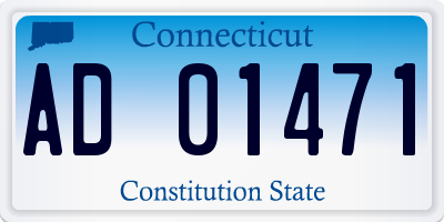 CT license plate AD01471