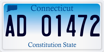 CT license plate AD01472