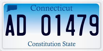 CT license plate AD01479