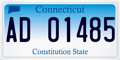 CT license plate AD01485