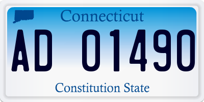 CT license plate AD01490