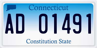 CT license plate AD01491