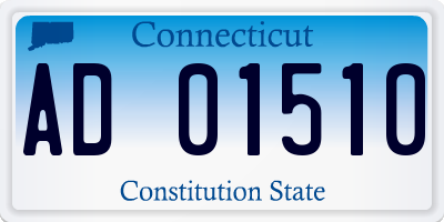 CT license plate AD01510