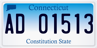 CT license plate AD01513