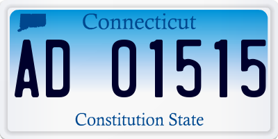 CT license plate AD01515