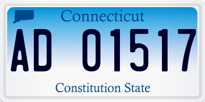 CT license plate AD01517