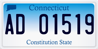 CT license plate AD01519