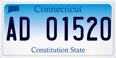 CT license plate AD01520