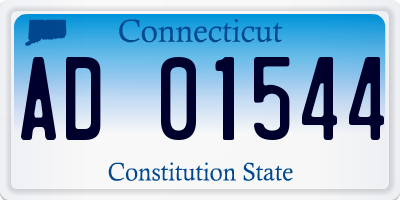 CT license plate AD01544