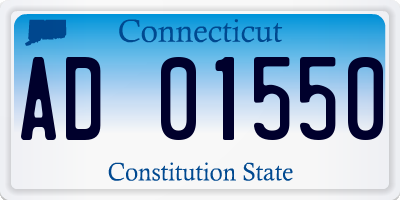 CT license plate AD01550