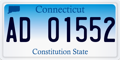 CT license plate AD01552