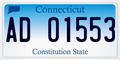 CT license plate AD01553
