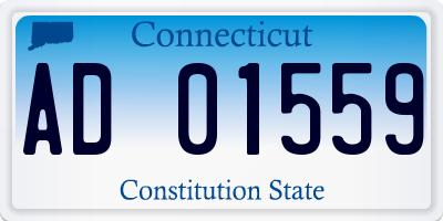 CT license plate AD01559