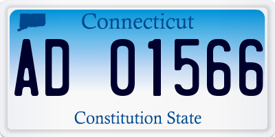 CT license plate AD01566