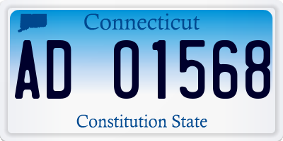 CT license plate AD01568