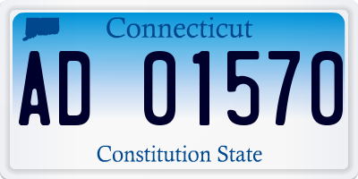 CT license plate AD01570