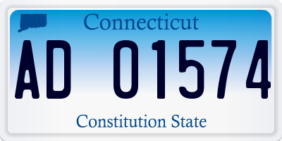 CT license plate AD01574
