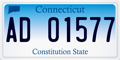 CT license plate AD01577