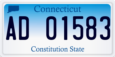 CT license plate AD01583