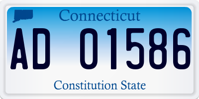 CT license plate AD01586
