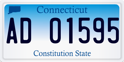 CT license plate AD01595