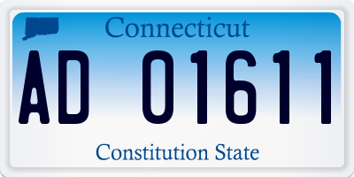 CT license plate AD01611