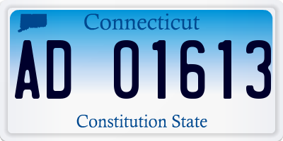 CT license plate AD01613