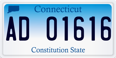 CT license plate AD01616