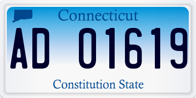 CT license plate AD01619
