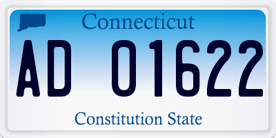 CT license plate AD01622